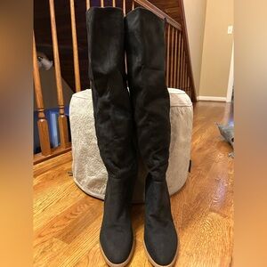 Warm Winter Above the Knee Boots, Wide Calf, size 8.5